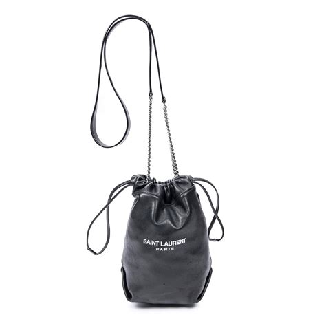 ysl teddy bucket bag review|Black Lambskin Leather Teddy Bucket Bag .